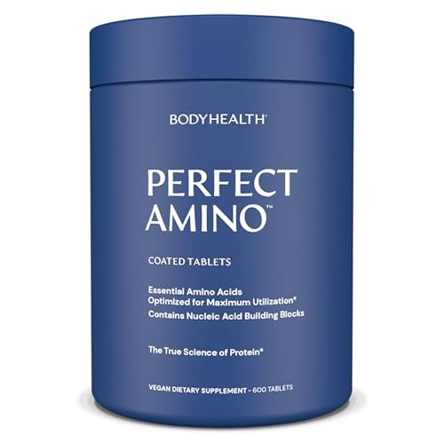 BodyHealth PerfectAmino (600 ct) Easy to Swallow Tablets, Essential Amino Acids Supplement with B... | Amazon (US)