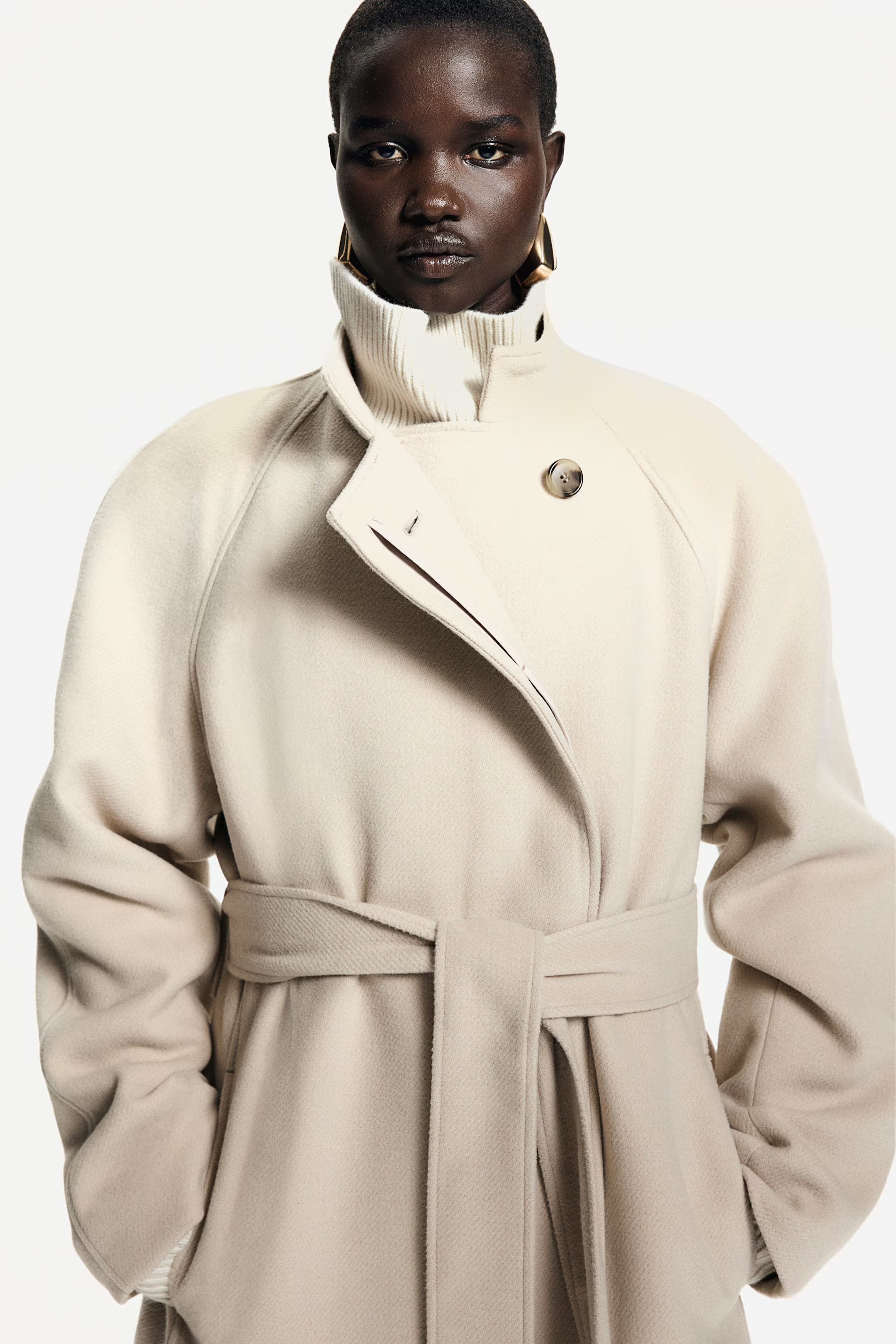 Maxi tie-belt coat | H&M (UK, MY, IN, SG, PH, TW, HK)