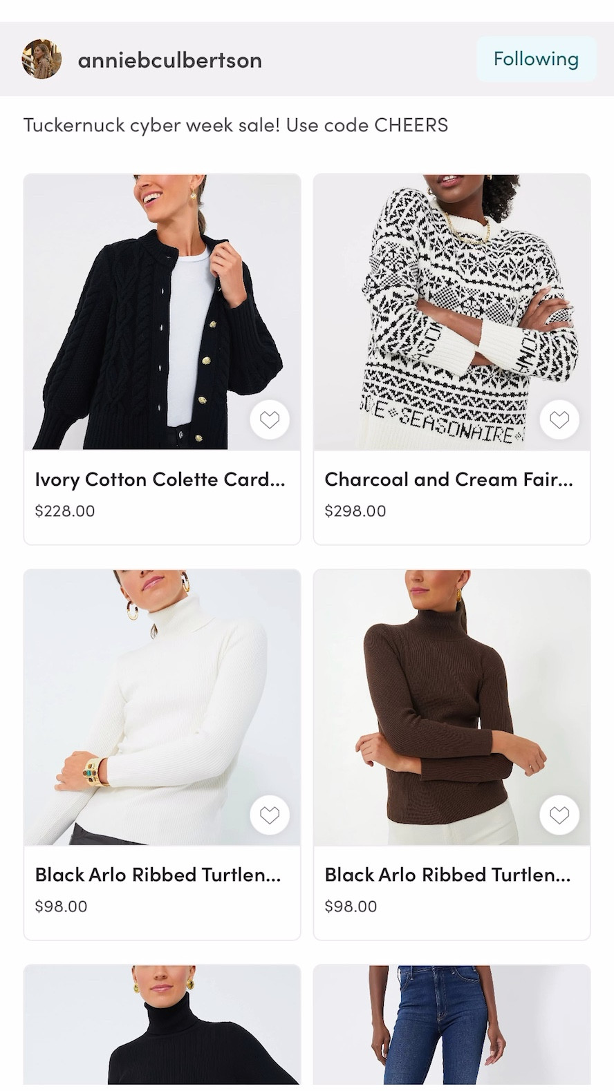 Use code cheers 

#LTKHoliday #LTKCyberWeek #LTKGiftGuide