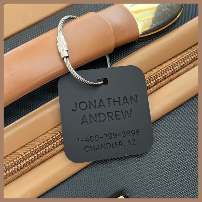 Luggage Tags Personalized Custom Luggage Tag Backpack Tag - Etsy | Etsy (US)