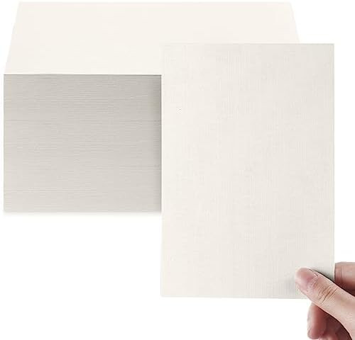 Geosar 200 Sheets Linen Cardstock 4 x 6 Inches Invitation Cardstock Heavyweight Printer Paper 92l... | Amazon (US)