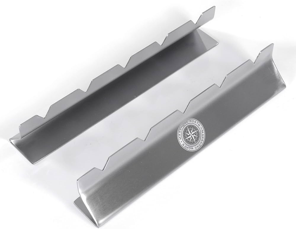 MAXSHORE NORTH KABOB RACK HOLDER FOR SHISH KABOB SKEWERS-STAINLESS STEEL- 10 INCHES LONG WITH 5 N... | Amazon (UK)