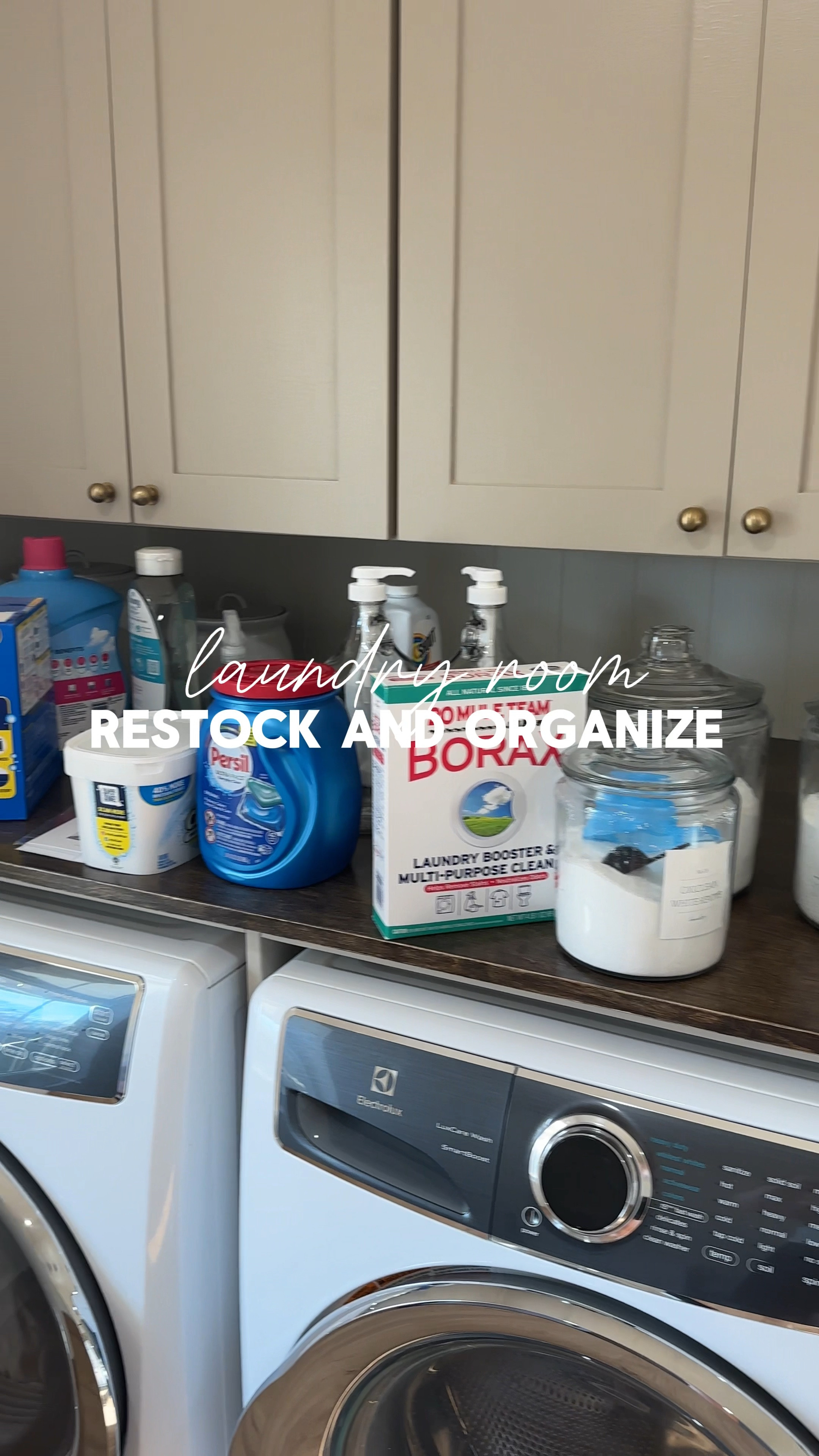 Laundry room restock and organize 

#LTKHome #LTKVideo
