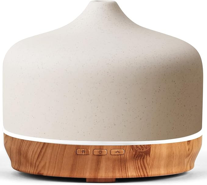 Porseme 500ml Essential Oil Diffuser Aromatherapy Ultrasonic Cool Mist Humidifier 15-21 Running H... | Amazon (US)