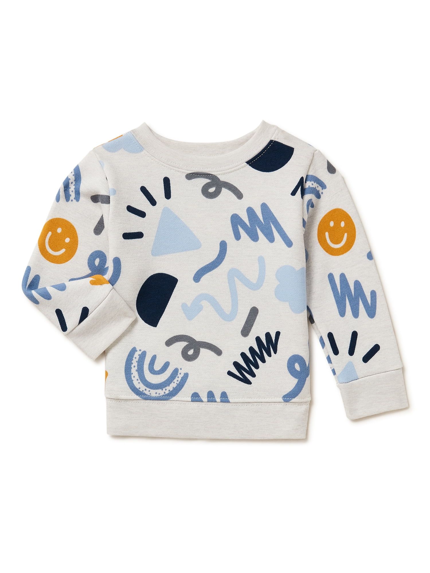 Garanimals Baby Boys Print Fleece Sweatshirt, Sizes 6 Months-24 Months | Walmart (US)