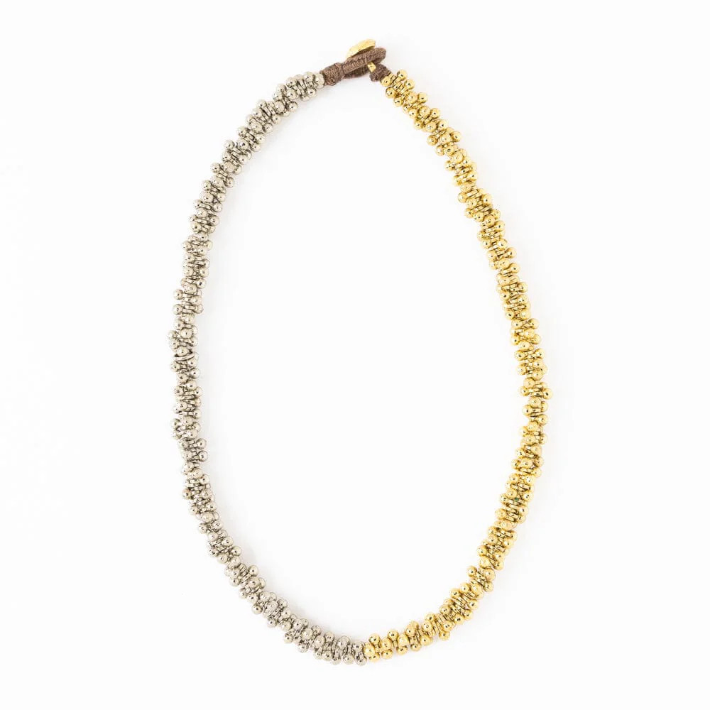 Lucy Mixed Metal Wrap Bracelet Gold + Silver | INK+ALLOY