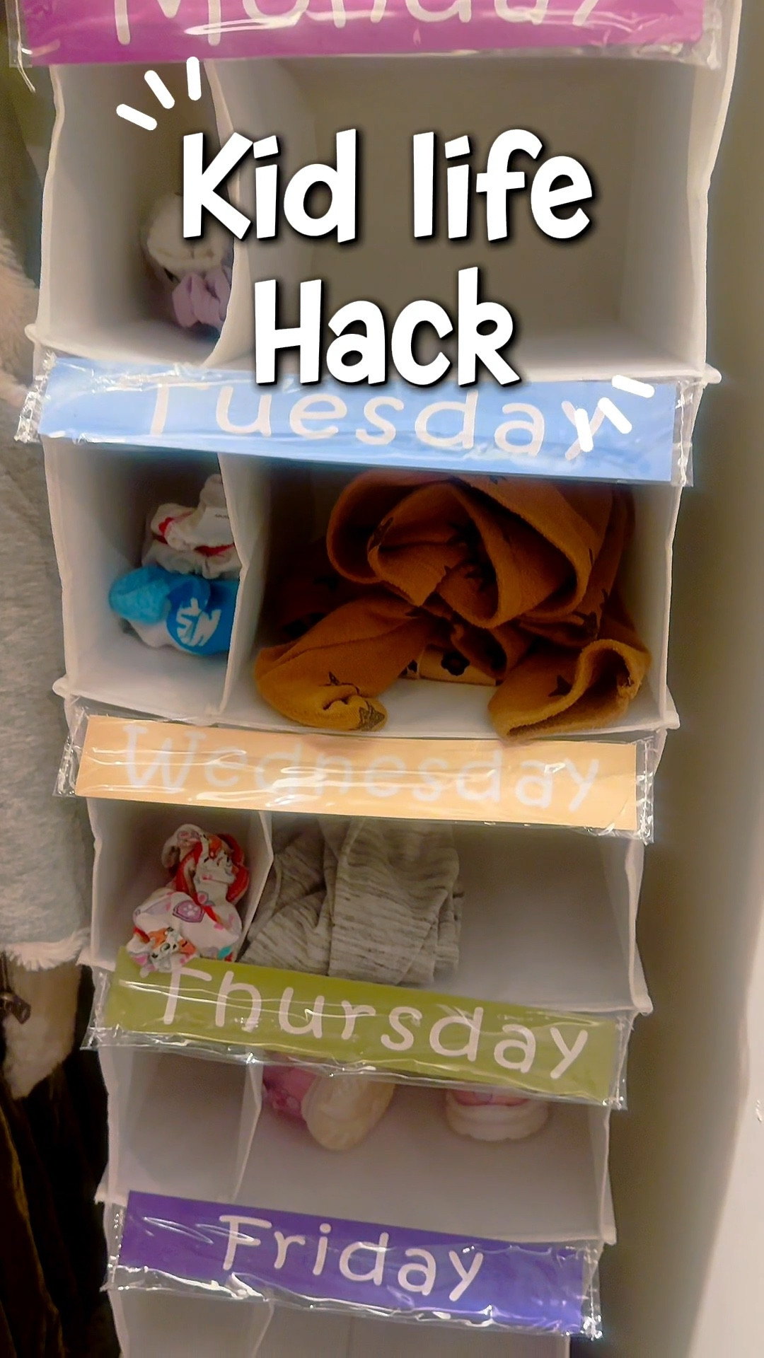 This closet organizer makes it so easy for my toddler to go in and grab her full out and get ready on her own every morning! #kidhack #momhack #organization

#LTKKids #LTKHome #LTKmomlife