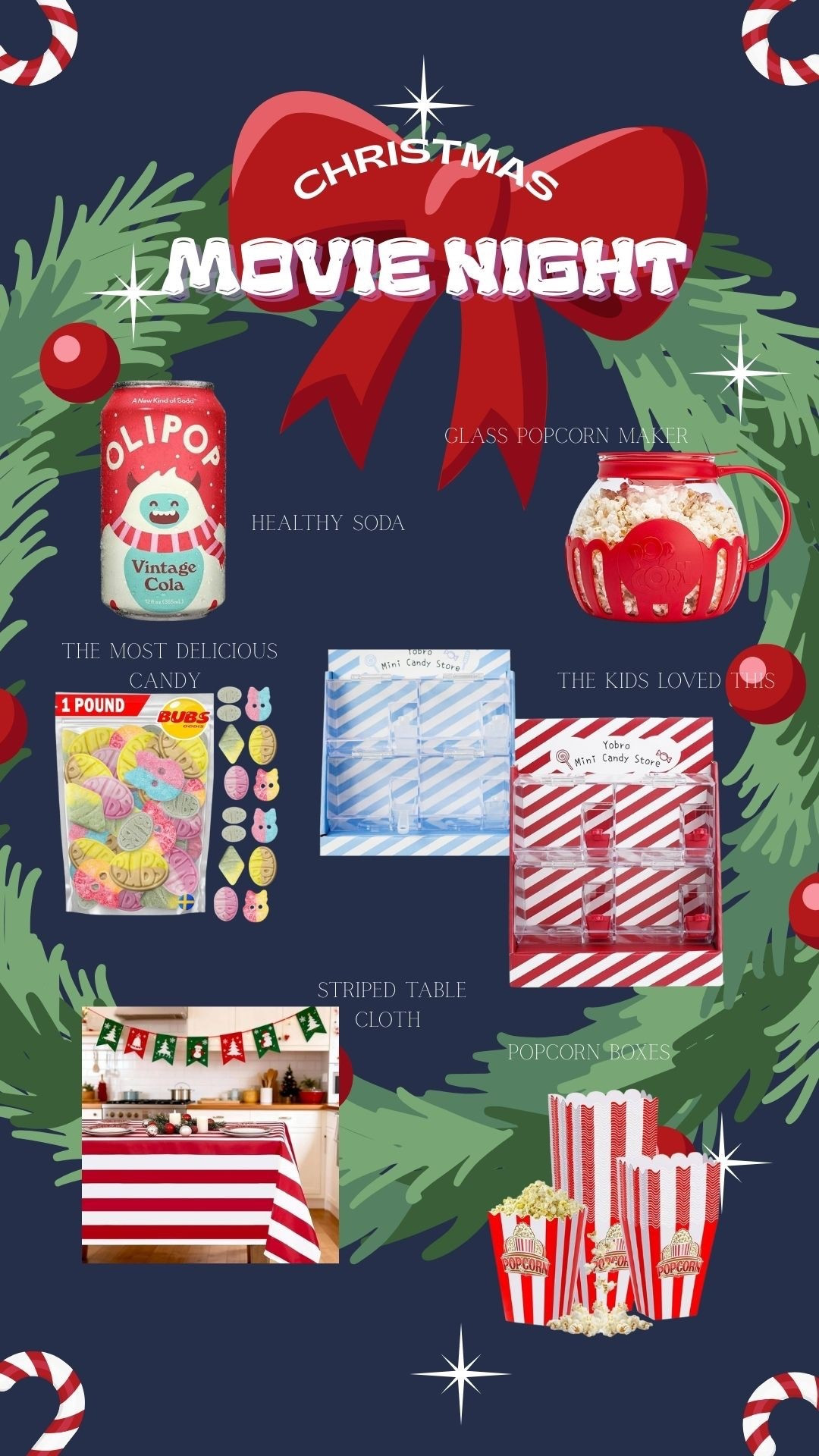 The essentials for a memorable movie night with your kids! 

#LTKHome #LTKKids #LTKHoliday