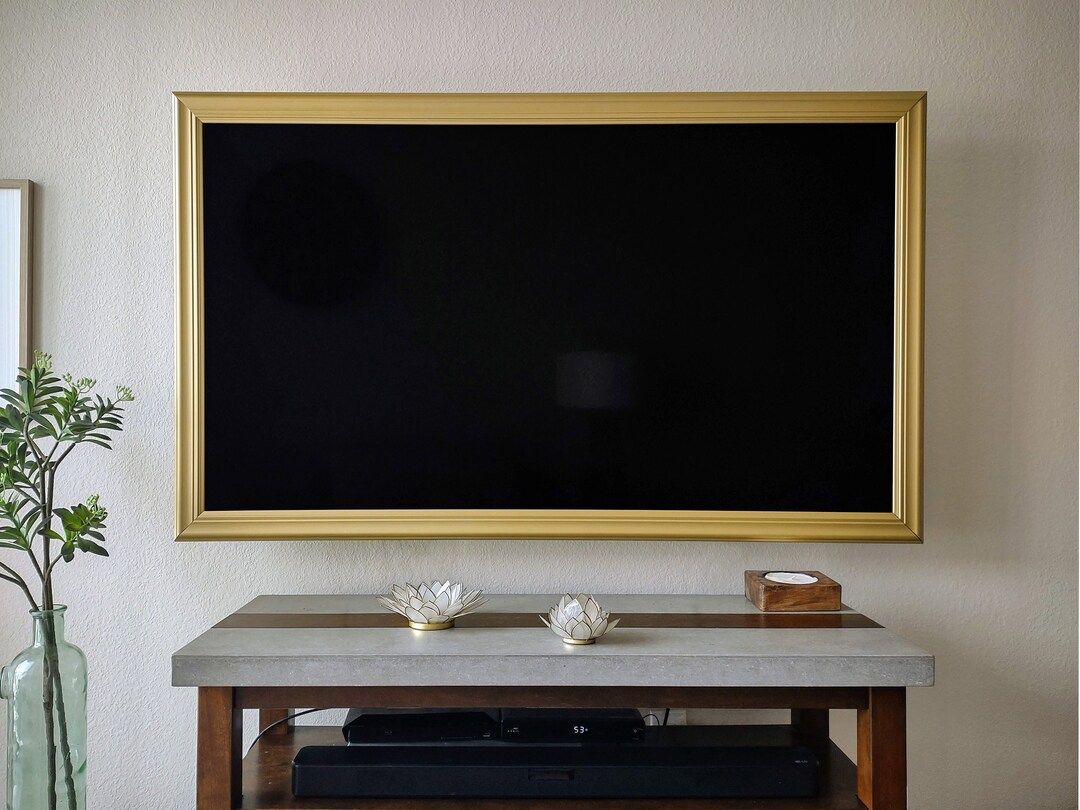 Crown TV Frames, (Luxury Gold), Wall Art, Aesthetic Home Décor, Room Décor Aesthetic, Modern Wa... | Etsy (US)