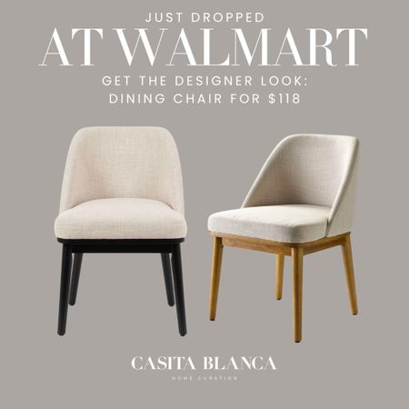 Just dropped at Walmart! Get the designer look dining chair for only $118! 👏

Amazon, Rug, Home, Console, Amazon Home, Amazon Find, Look for Less, Living Room, Bedroom, Dining, Kitchen, Modern, Restoration Hardware, Arhaus, Pottery Barn, Target, Style, Home Decor, Summer, Fall, New Arrivals, CB2, Anthropologie, Urban Outfitters, Inspo, Inspired, West Elm, Console, Coffee Table, Chair, Pendant, Light, Light fixture, Chandelier, Outdoor, Patio, Porch, Designer, Lookalike, Art, Rattan, Cane, Woven, Mirror, Luxury, Faux Plant, Tree, Frame, Nightstand, Throw, Shelving, Cabinet, End, Ottoman, Table, Moss, Bowl, Candle, Curtains, Drapes, Window, King, Queen, Dining Table, Barstools, Counter Stools, Charcuterie Board, Serving, Rustic, Bedding, Hosting, Vanity, Powder Bath, Lamp, Set, Bench, Ottoman, Faucet, Sofa, Sectional, Crate and Barrel, Neutral, Monochrome, Abstract, Print, Marble, Burl, Oak, Brass, Linen, Upholstered, Slipcover, Olive, Sale, Fluted, Velvet, Credenza, Sideboard, Buffet, Budget Friendly, Affordable, Texture, Vase, Boucle, Stool, Office, Canopy, Frame, Minimalist, MCM, Bedding, Duvet, Looks for Less

#LTKSeasonal #LTKhome #LTKstyletip