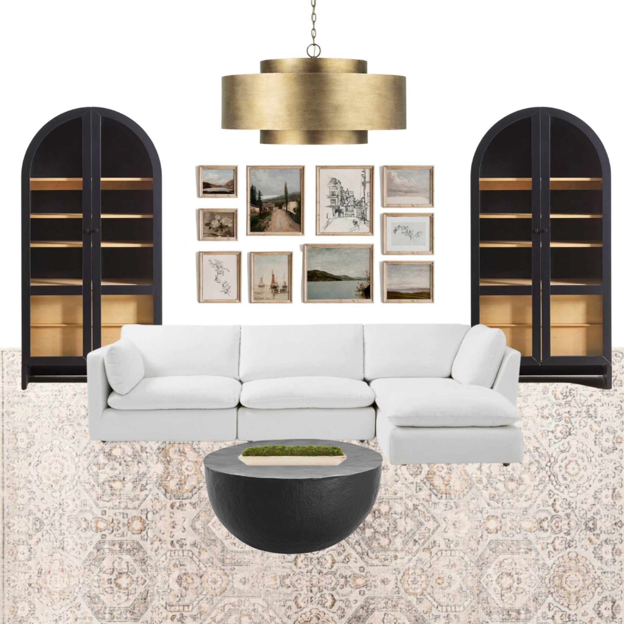 Restoration hardware dupes. Arhaus dupes. Living room design. Transitional living room  

#LTKhome
