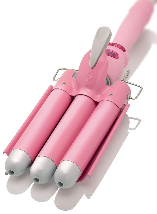 Alure Three Barrel Curling Iron Wand Hair Waver with LCD Temperature Display - 1 Inch Ceramic Tou... | Amazon (US)