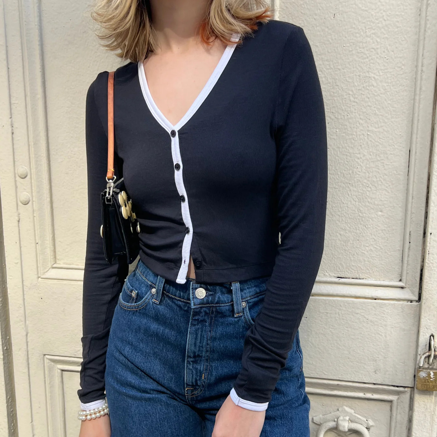 Everywhere Crop Cardigan | Lush Rib Pop | Parade