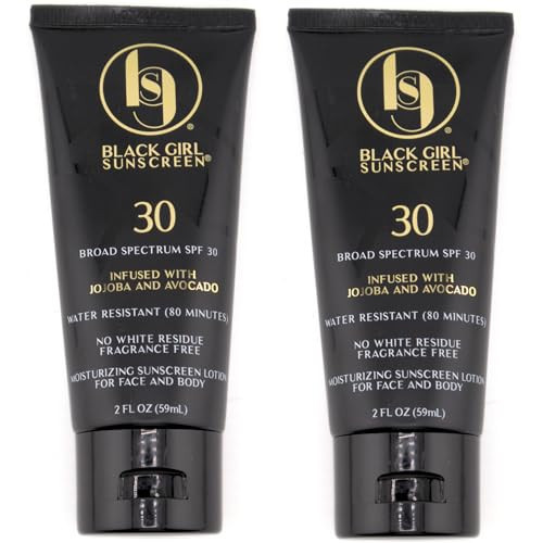 Black Girl Sunscreen - Face & Body Moisturizing Sunscreen Lotion SPF 30 for Melanin Rich Skin, Leaves no White Cast (SPF-30-4oz) | Amazon (US)
