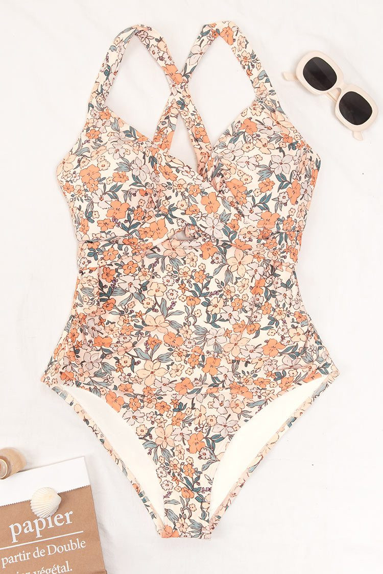 Elodie Floral Plus Size One Piece Swimsuit | Cupshe