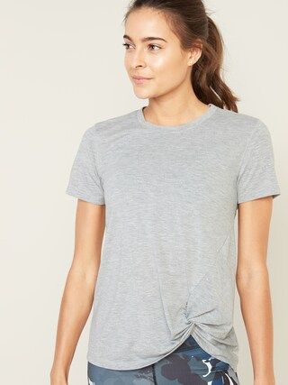 Relaxed Twist-Hem Performance Tee for Women | Old Navy (US)