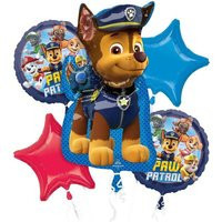 Paw Patrol Birthday Party Balloon Bouquet With Blue/Red Number 1-9 Option | Etsy (US)