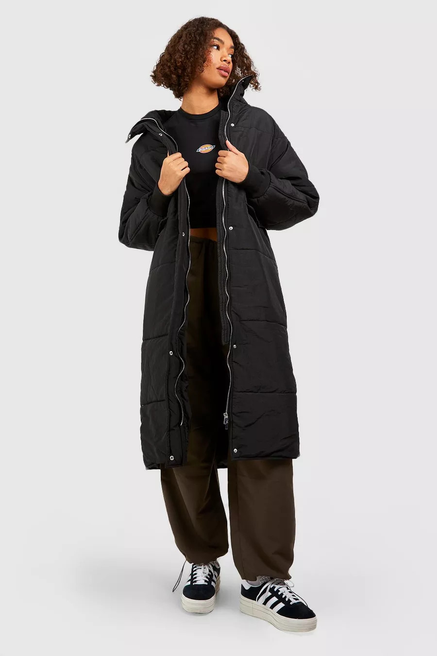 Tall Longline Padded Coat | Boohoo.com (US & CA)