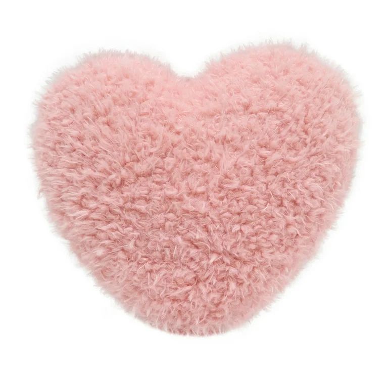 13in Valentine's Day Pink Heart Pillow, for Adult, Way to Celebrate! - Walmart.com | Walmart (US)