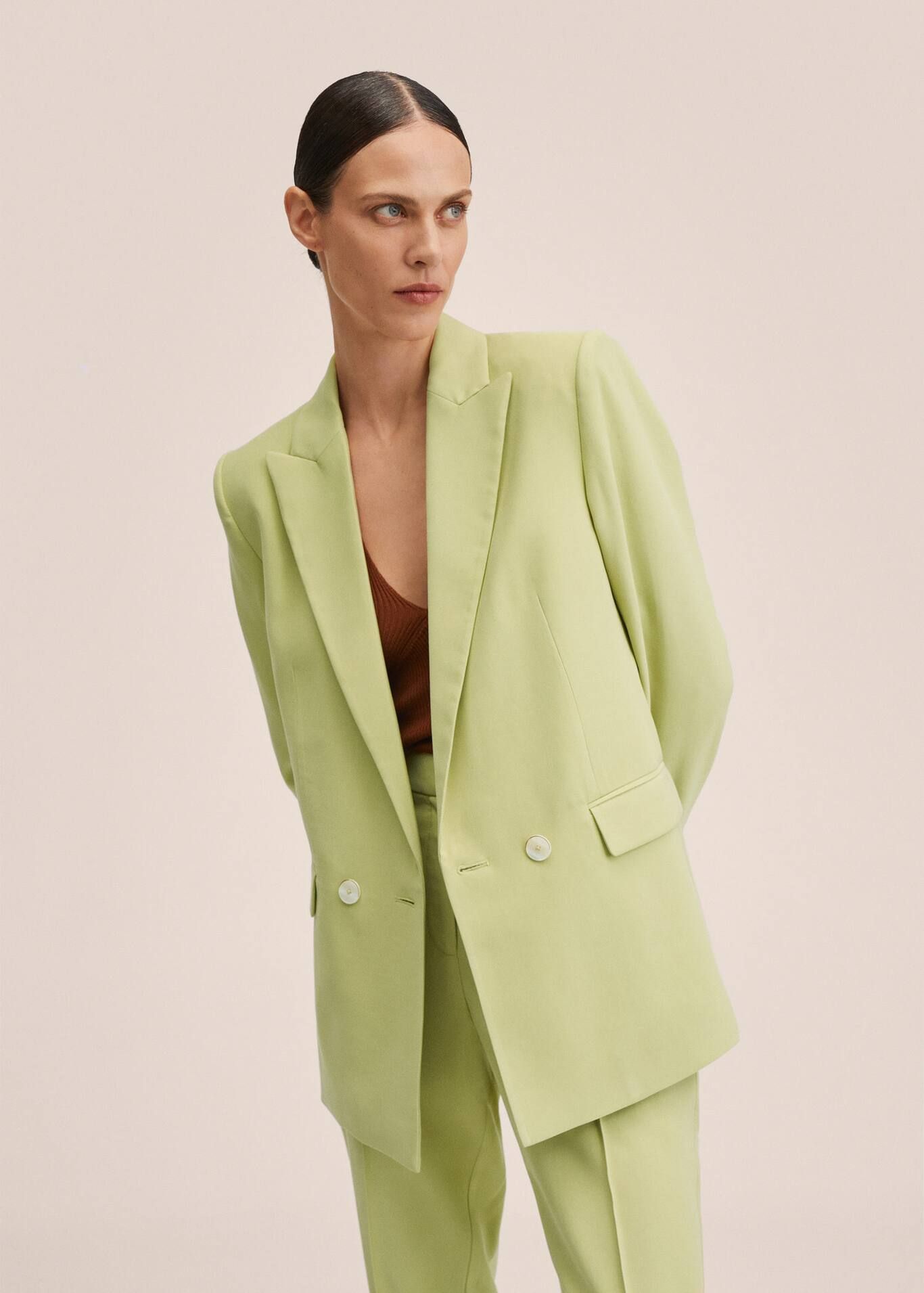 Double-breasted suit blazer | MANGO (US)