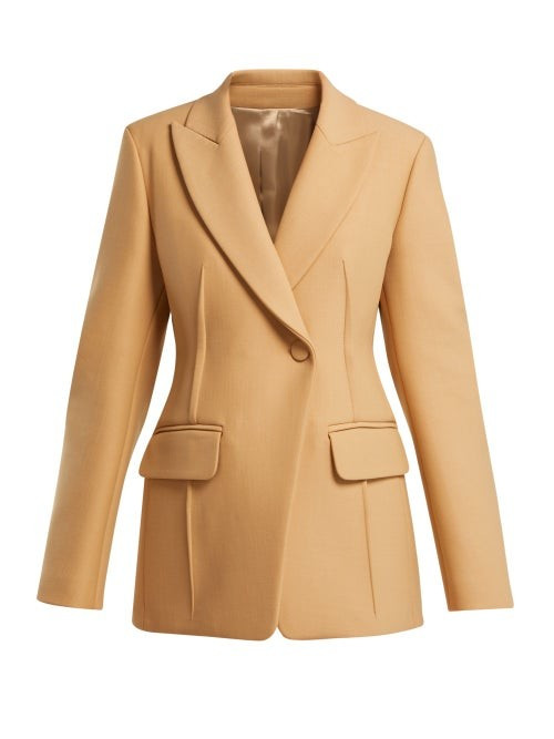 Joseph - Sampson Single Breasted Blazer - Womens - Camel | Matches (US)