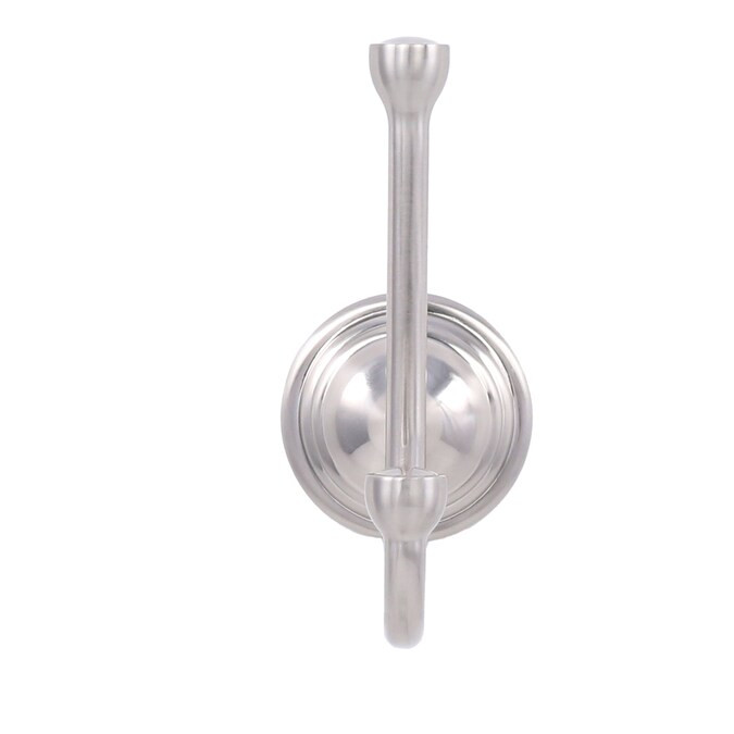 allen + roth Jordon Double-Hook Brushed Nickel Towel Hook Lowes.com | Lowe's