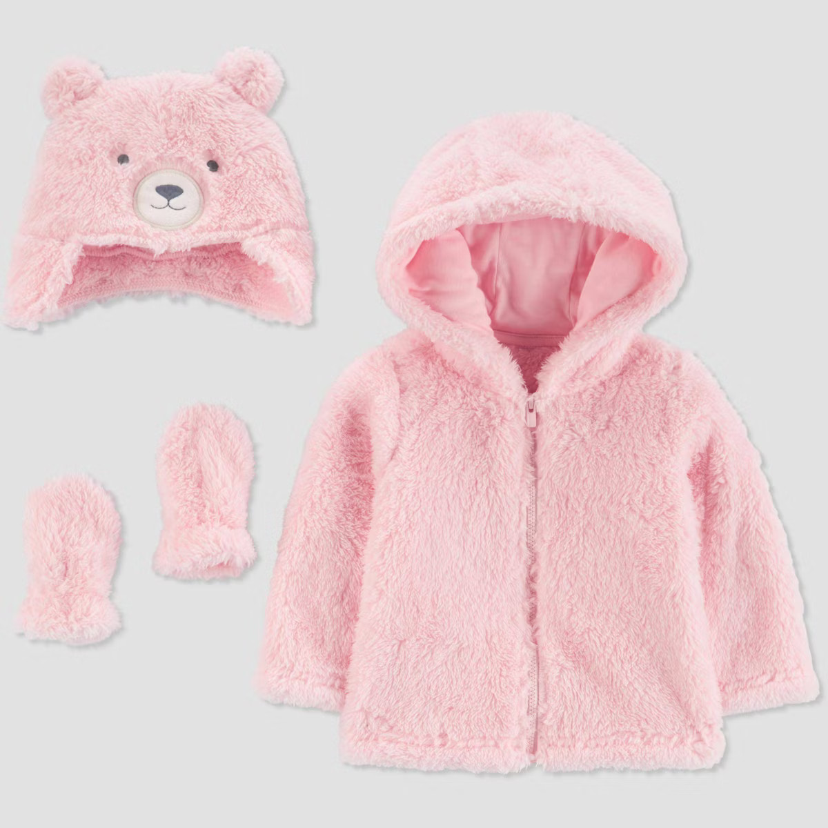Carter's Just One You® Baby Girls' Bear Jacket Set - Pink | Target
