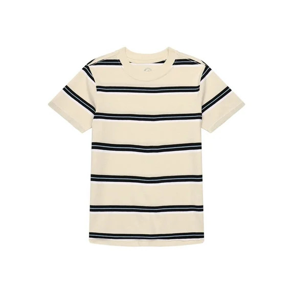 Wonder Nation Short Sleeve Stripe Tee | Walmart (US)