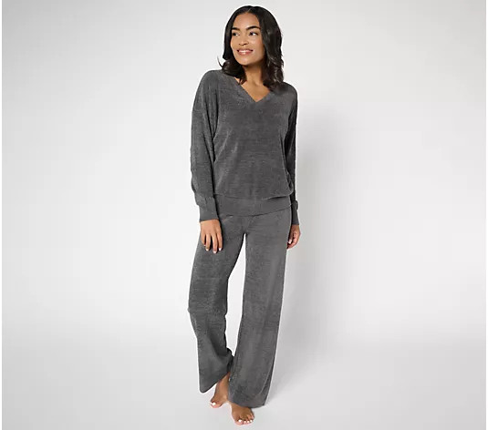 Barefoot Dreams Tall CozyChic Ultra Lite Pullover & Wide Leg Pant Set - QVC.com | QVC