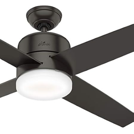 Hunter Fan Company 51314 Aerodyne Ceiling Fan, 52, Matte Black | Amazon (US)