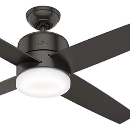 Hunter Fan Company 51314 Aerodyne Ceiling Fan, 52, Matte Black | Amazon (US)
