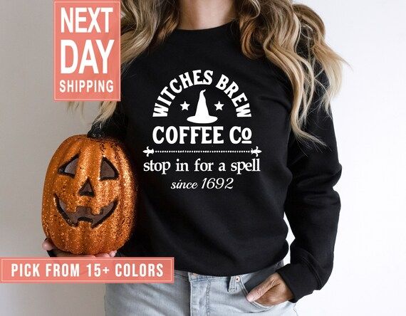 Witches Brew Coffee Company Sweatshirt Gift for Witchcraft - Etsy | Etsy (US)