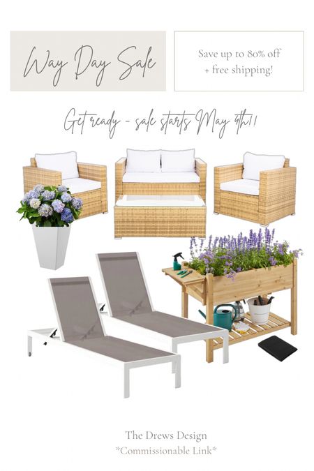 Get ready because Wayfair’s Way Day sale is coming back and starts May 4th! Save up to 80% + free shipping on home favorites including bedroom furniture, seating, coffee tables, outdoor patio furniture, lighting, area rugs and more!
 
 
@shop.ltk #liketkit @wayfair #wayfair #wayfairpartner #wayday #designinspo #noplacelikeit #sale #homedecor 

#LTKstyletip #LTKsalealert #LTKhome