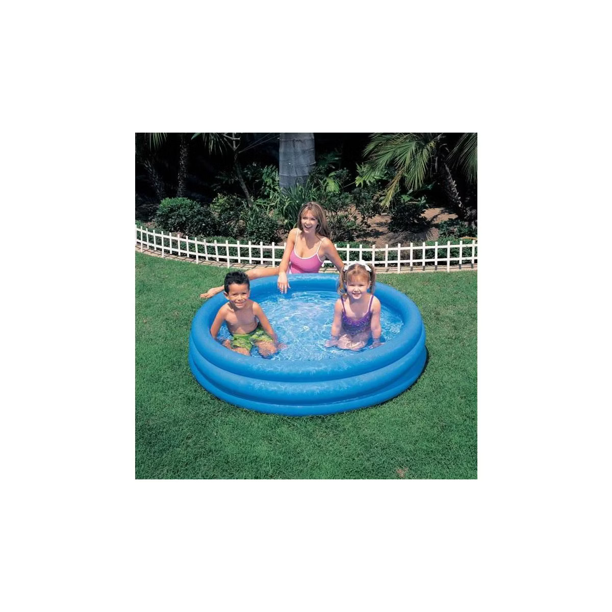 INTEX Crystal Blue Kids Outdoor Inflatable 58" Swimming Pool | 58426EP | Target