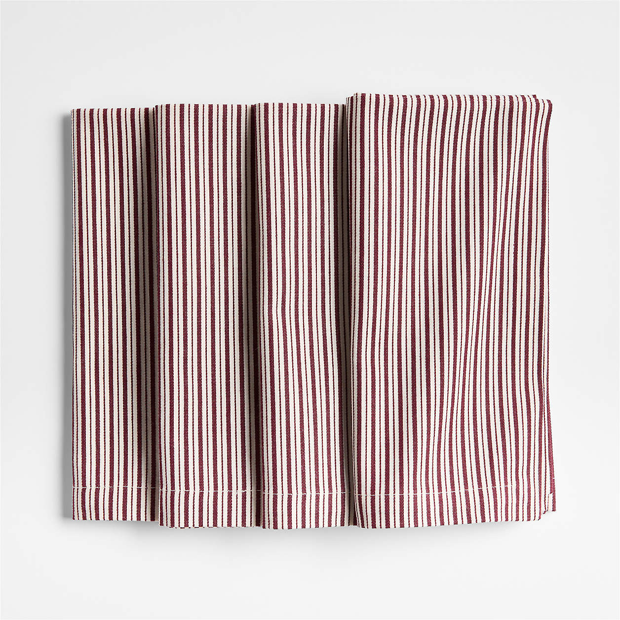 Aspen Striped Organic Cotton Dinner Napkin, Set of 4 + Reviews | Crate & Barrel | Crate & Barrel