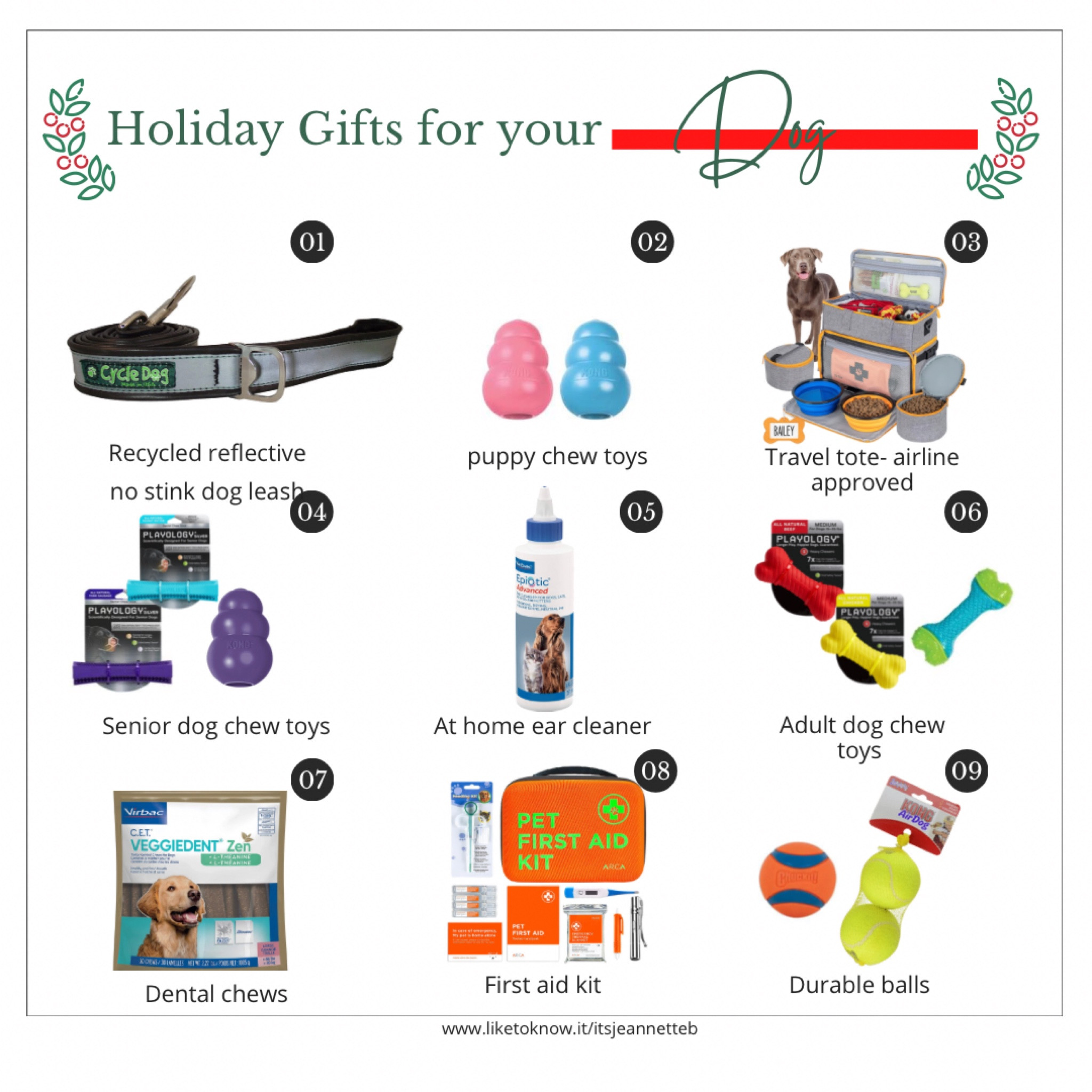 Gift guide for the doggos in your life or the dog owner in your life. Stocking stuffers or unique gifts for under the 🎄

#LTKunder50 #LTKhome #LTKSeasonal