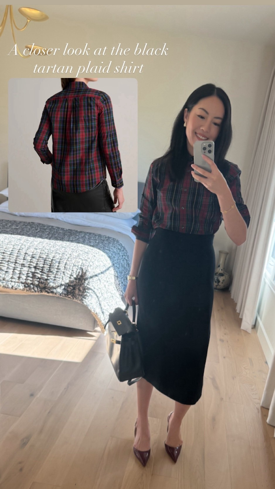 Holiday shirt under $60
Tartan plaid shirt (here on sale and use ANH20)

#holidayoutfit
#partyoutfit
#heels
#plaidshirt
#winteroutfit

#LTKCyberWeek 



#LTKootd #LTKSeasonal #LTKHoliday