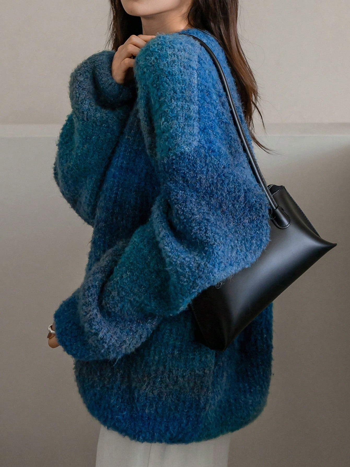 Dazy-Less Ombre Drop Shoulder Sweater | SHEIN