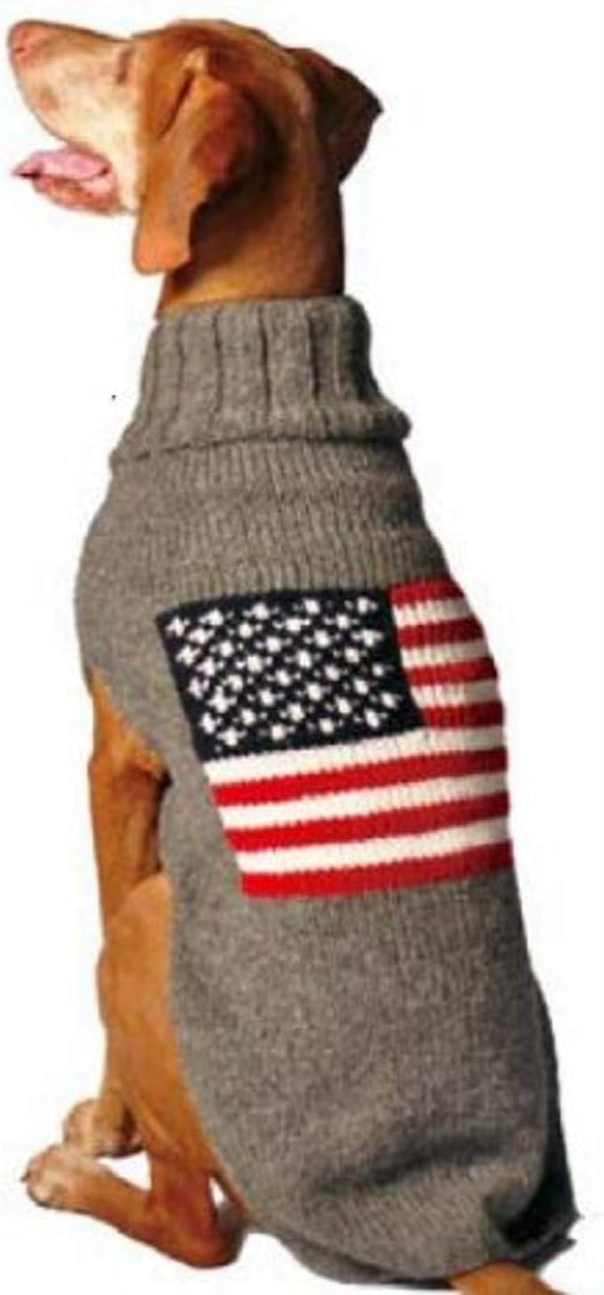 Chilly Dog American Flag Dog Sweater, X-Large | Amazon (US)