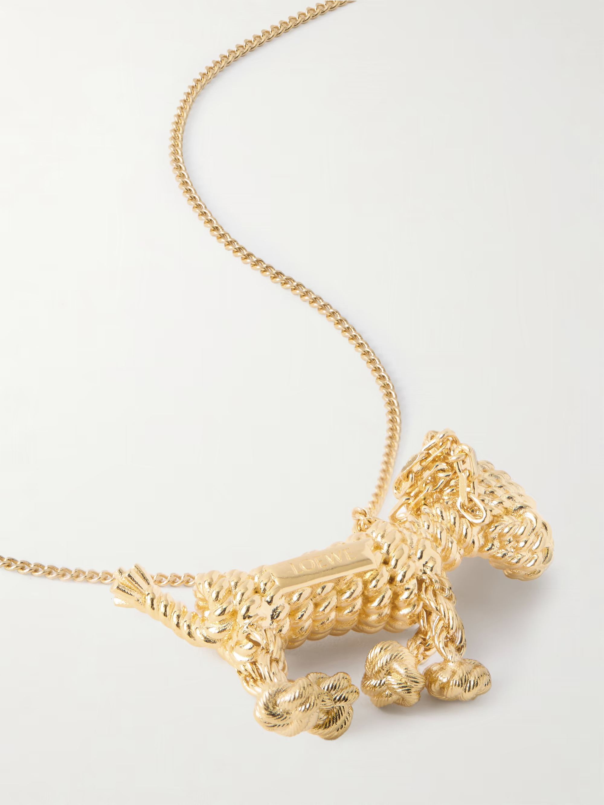 Sausage Dog gold-tone necklace - gold - One Size | NET-A-PORTER (US)