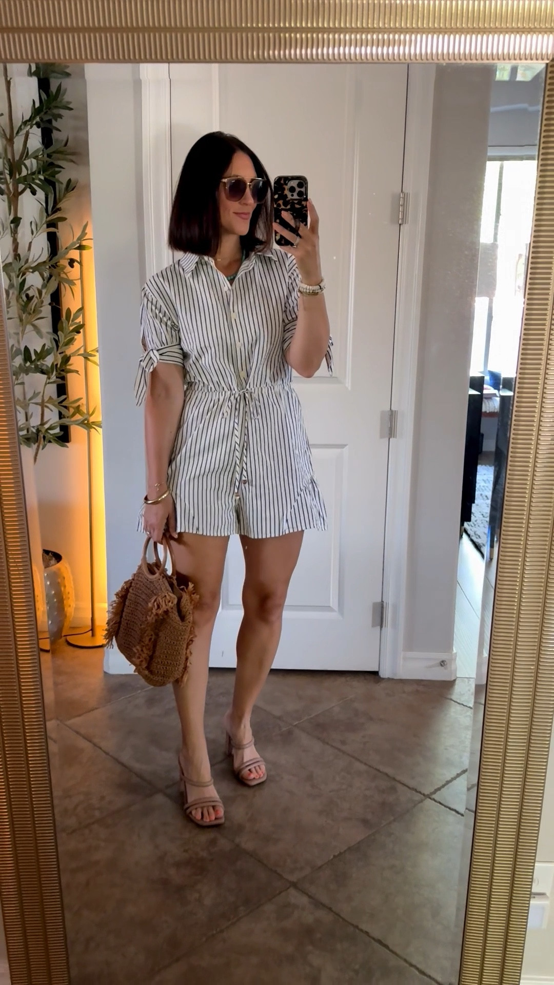 Cutest striped ruffle romper // wearing size small, but size up if in between! 

Perfect outfit for spring 💙🪺✨￼

Spring style, spring outfit idea, spring romper, Vici spring, Vici doll, Vici haul ￼

#LTKOver40 #LTKTravel #LTKSaleAlert