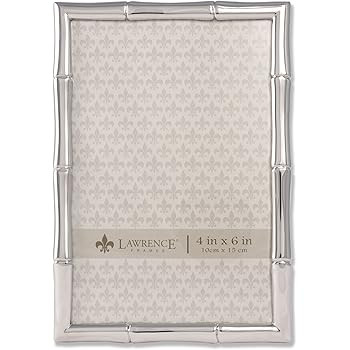 Lawrence Frames 710146 Silver Metal Bamboo Picture Frame, 4 by 6-Inch | Amazon (US)