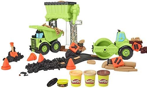 Play-Doh Wheels Gravel Yd Construction Toy with Non-Toxic Pavement Buildin' Compound Plus 3 Addit... | Amazon (US)