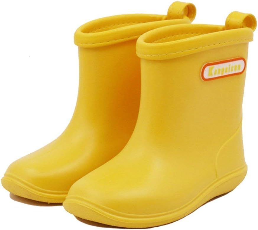 Toddler Rain Boots Baby Rain Boots Short rain Boots for Toddler Easy-on Lightweight and Waterproof | Amazon (US)