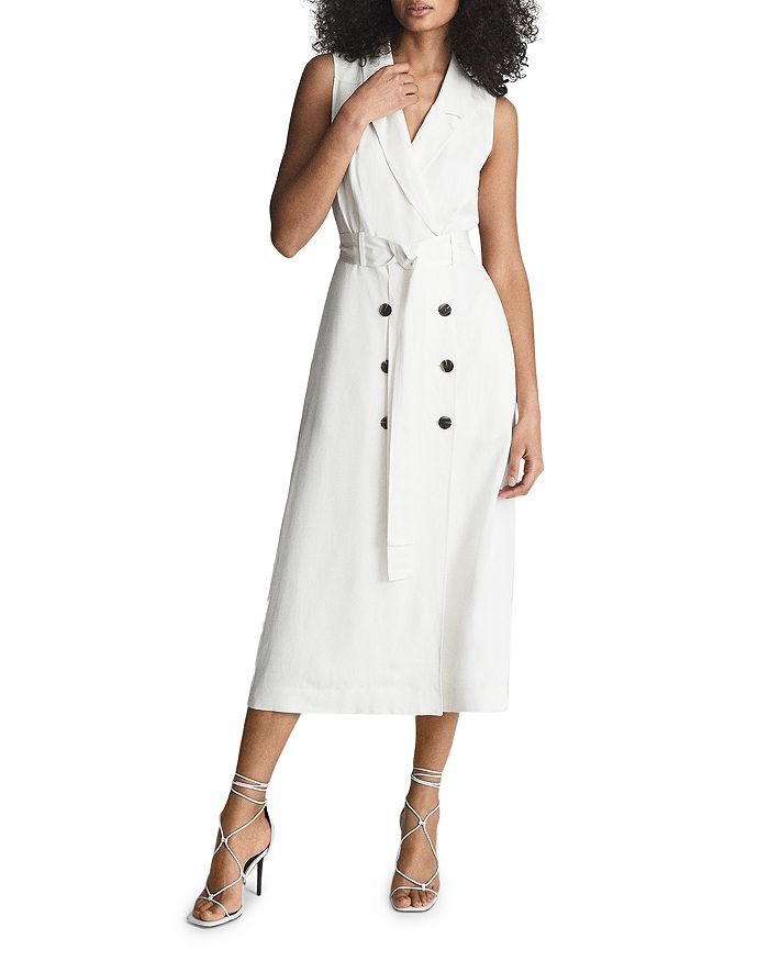 REISS Mariah Belted Double Breasted Sleeveless Dress Back to Results -  Women - Bloomingdale's | Bloomingdale's (US)