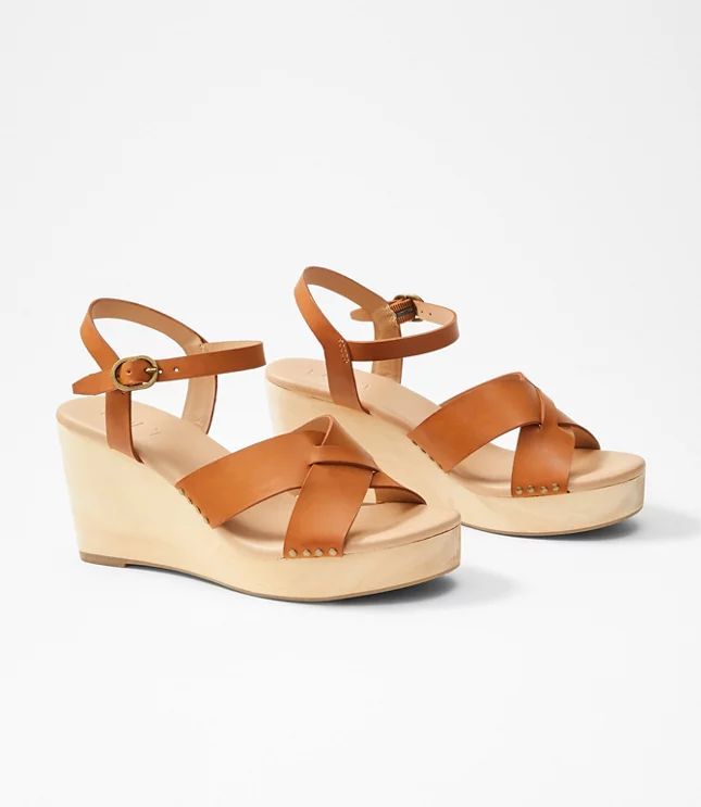 Wooden Wedge Sandals | LOFT