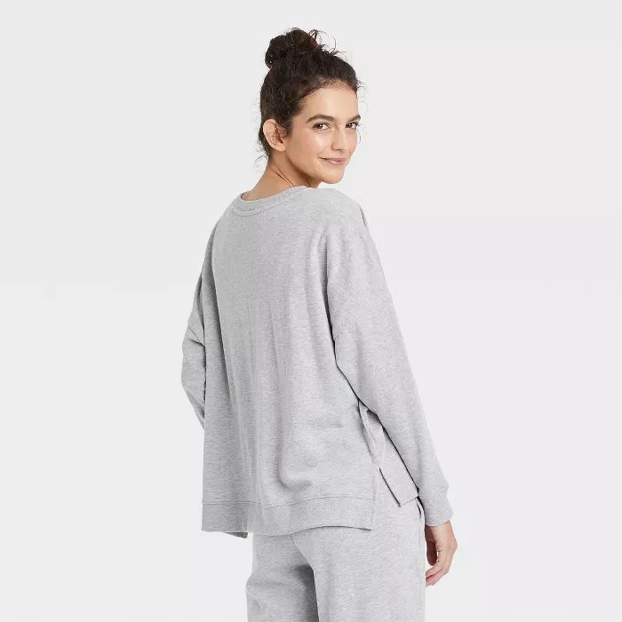 Women's French Terry Lounge Sweatshirt - Colsie™ Gray | Target