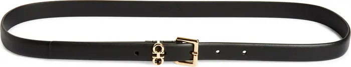 Slim Double Gancio Leather Belt | Nordstrom