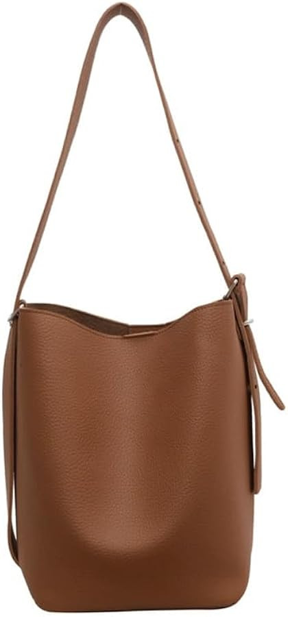 Hobo Shoulder Bags for Women,Leather Bucket Bag Ladies Fashion Shoulder Bags,Large Handbag Purse | Amazon (US)