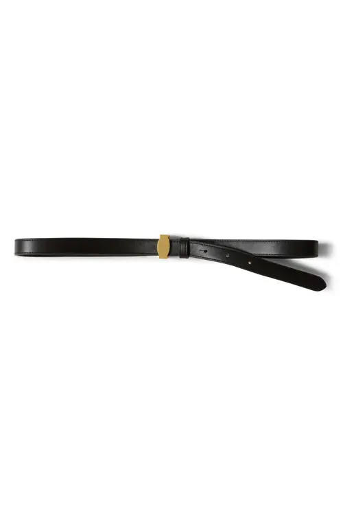 Veronica Beard Dash Leather Belt in Black at Nordstrom, Size Large | Nordstrom